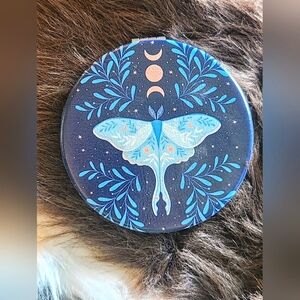 Luna Moth Celestial Design Compact Mirror